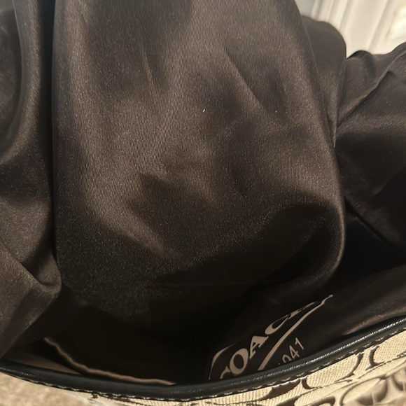 Coach bleecker monogram signature canvas leather shoulder bag with dustbag - Picture 13 of 14